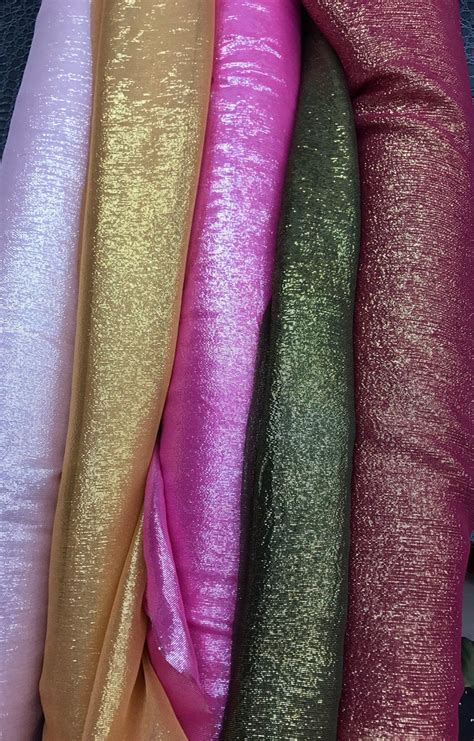 lame metallic silk blend fabric wholesale|Silk Lame .